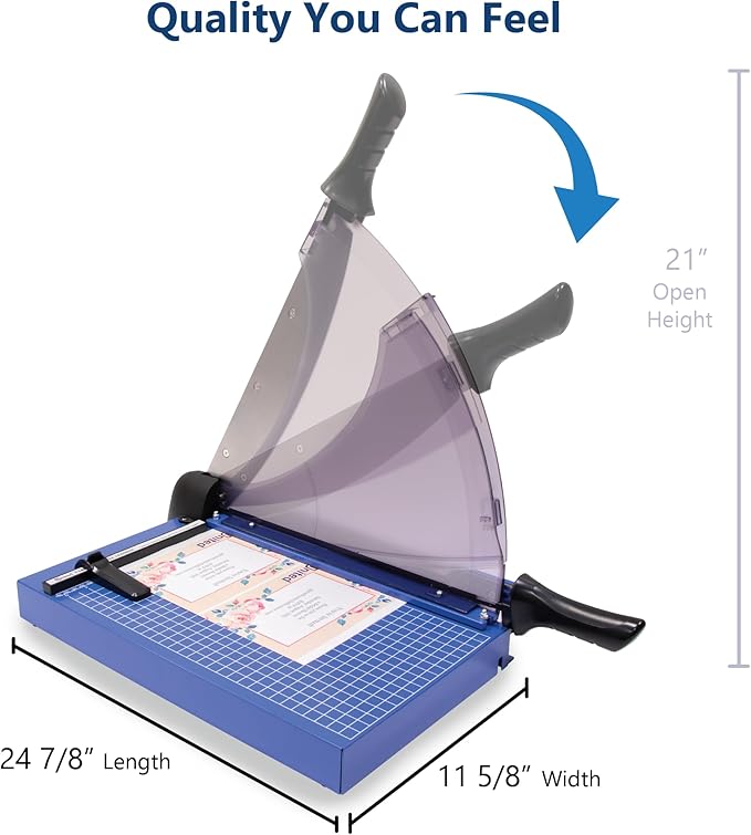 United Office Products T14P Professional Guillotine Paper Trimmer, Sturdy Metal Base, 14" Cut Length, 40 Sheet Capacity, Paper Cutter for Offices, Schools and Crafts-DeskLoop Office