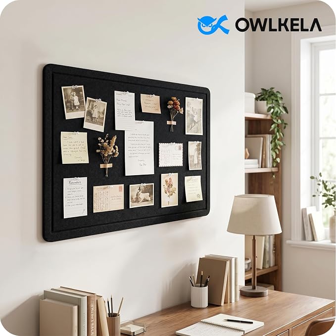 OWLKELA Large Bulletin Board, 48 x 36 inches Foldable Felt Pin Board, - Image 6