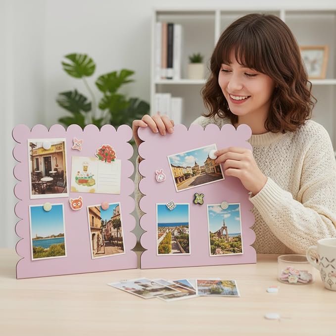 Gueevin 2 Pcs Magnet Board Standing Magnetic Metal Board - Image 2