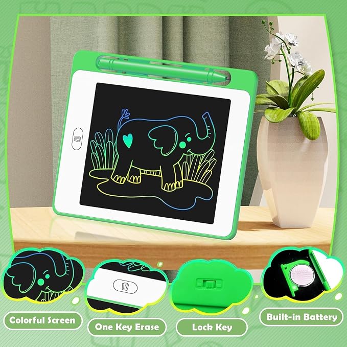 LCD Writing Tablet for Kids, 6.5 Inch Colorful Doodle Board Drawing Tablet - Image 2
