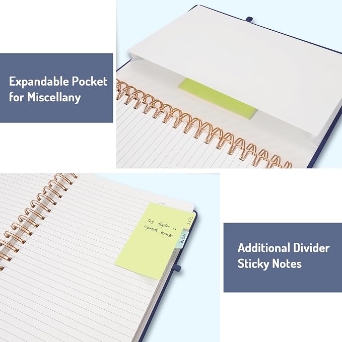 Forvencer Lined Spiral Journal Notebook - Image 5
