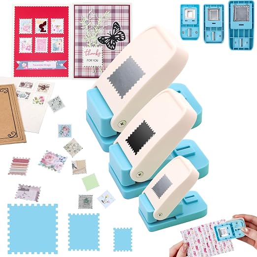 BAOFALI 3Pcs/Set Stamp Punch, 0.6 x 0.5 inch, 1 x 0.8 Inch, 1.5 inch by BAOFALI