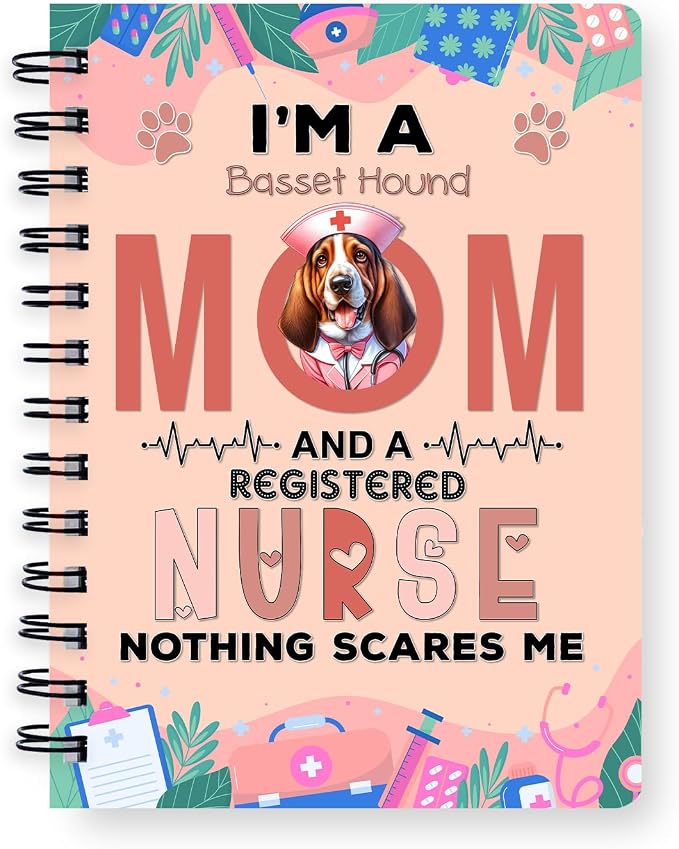 Ninety3POD I'm a Basset Hound Mom and a Registered Nurse Nothing Scares Me by Ninety3POD