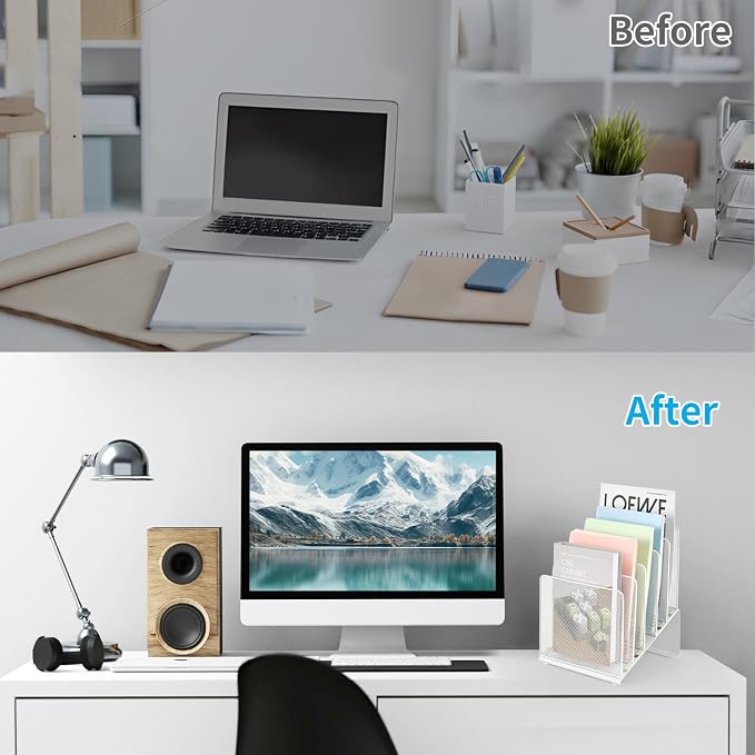 LEKETREE File Organizer for Desk, Desk Organizer - Image 3