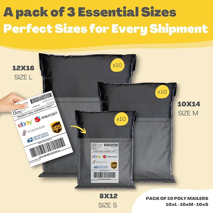 Shipping Bags with Label Pouch - Image 2