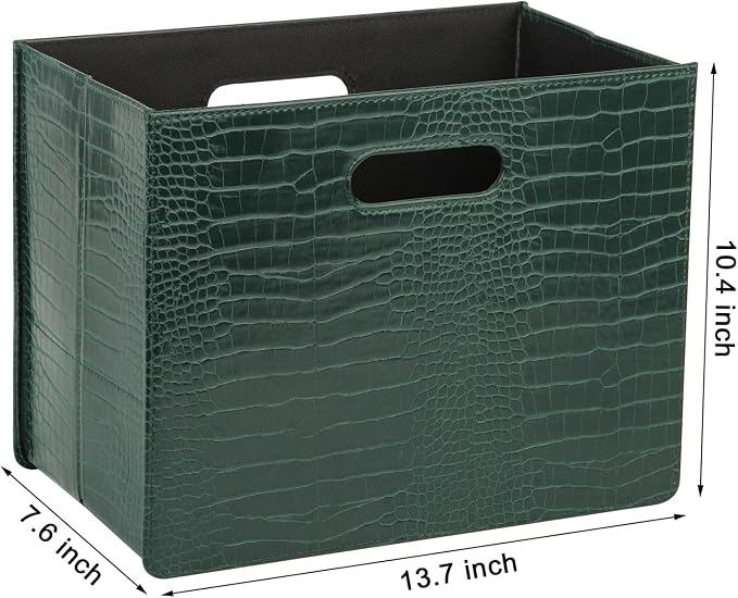 HofferRuffer Magazine Basket Holder, Foldable Magazine Rack, Document File - Image 2