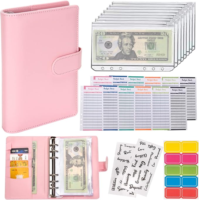NICOOTH Budget Binder A6 Money Saving Binder by NICOOTH