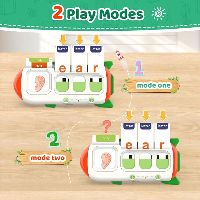 QuTZ Talking Flash Cards – CVC Word Spelling Games, Preschool Learning - Image 2