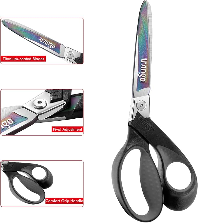 LIVINGO Industrial Scissors all Purpose: 9" Professional Heavy Duty Shears - Image 3
