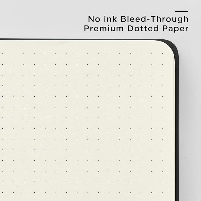 &And Per Se 10-Pack Dotted Notebooks, A5 Hardcover Dotted Journal Set, 160 Pages - Image 5