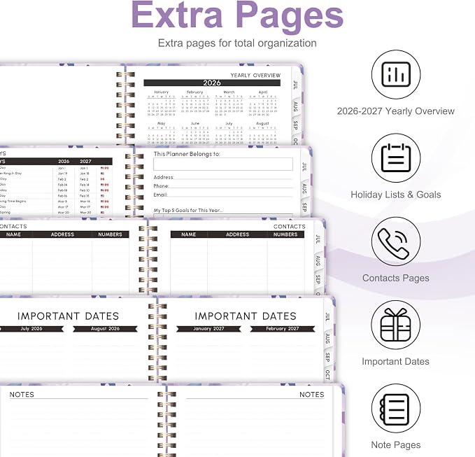 Planner 2026-2027, Weekly and Monthly Academic Year Calendar Planner, July 2026 - Image 5