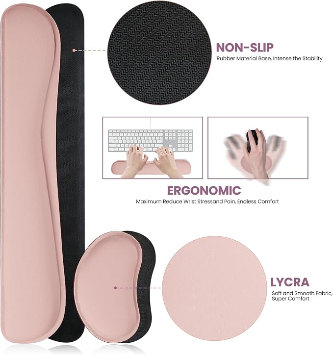 Desk Pad Mat Set, 3-in-1 Large Mouse Pads - Image 4