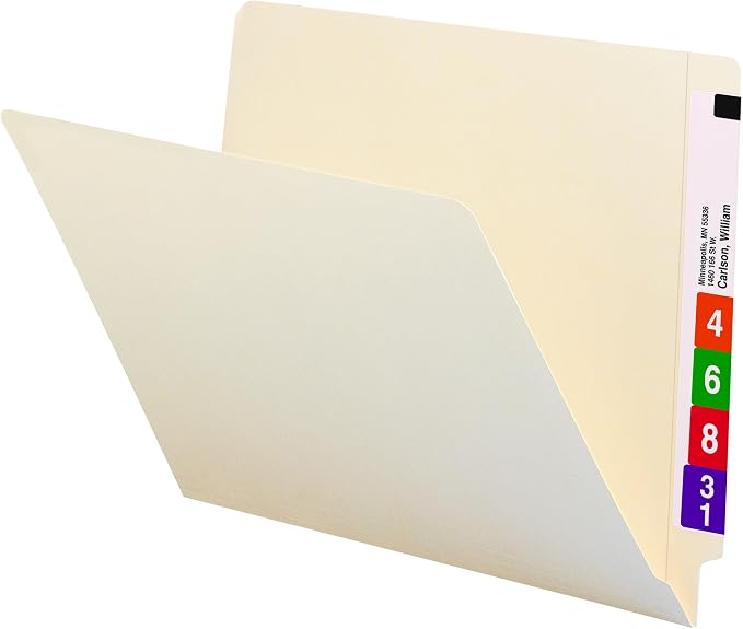 Smead Shelf-Master End Tab File Folders, Reinforced Straight-Cut Tabs, Letter - Image 8