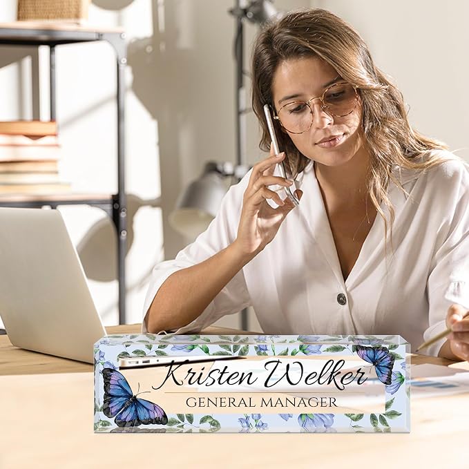 Personalized Office Name Plate for Desk - Image 2