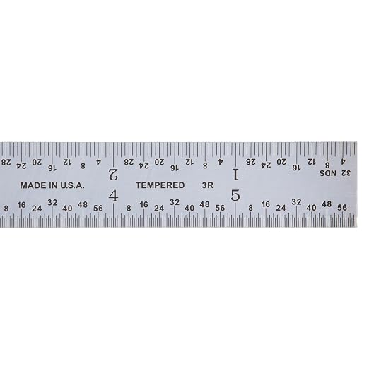 PEC Tools Made in USA Machinist Rule, Satin Chrome Finish, Markings 1/32" - Image 4