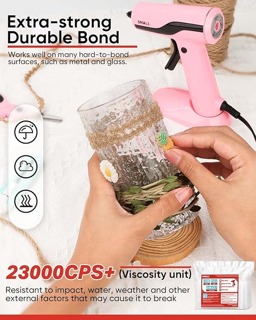 SHALL Full Size Hot Glue Sticks, 0.43” Dia x 4” Long, 120-pack Clear Hot Melt Glue Gun Sticks for All-Temp Glue Guns, Multipurpose for Kids Adults DIY Art Craft Sealing Repairing Festival Decoration-DeskLoop Office