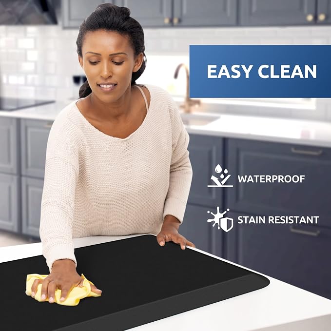 KitchenClouds Kitchen Mat Cushioned Anti Fatigue Kitchen Rug Non Slip Standing - Image 3