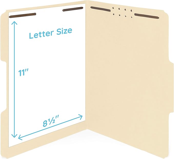 50 Manila Fastener File Folders - Image 4