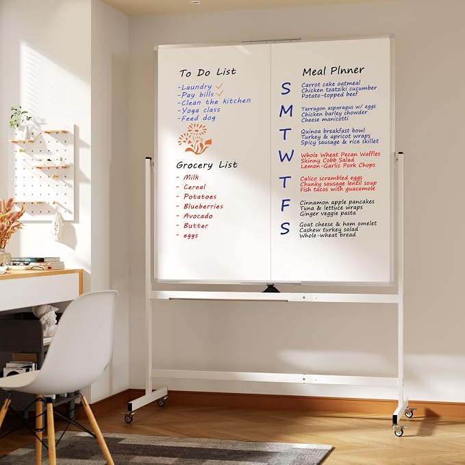 Large Rolling Whiteboard on Wheels - Image 8