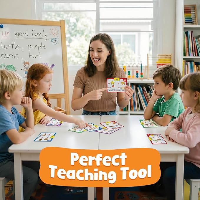 Torlam Phonics Flash Cards Learn to Read Spelling Reading Sight Words Phonics - Image 9