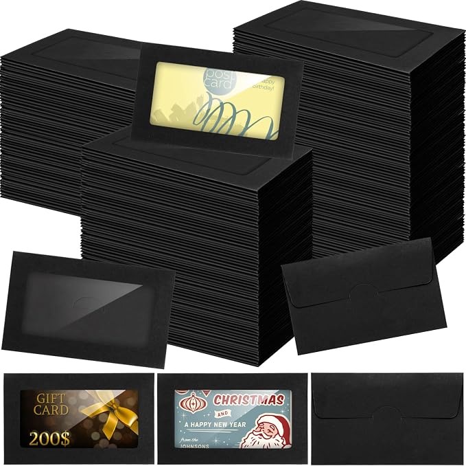 120 Packs Gift Card Envelopes Sleeves Credit Card Size by Ysglory