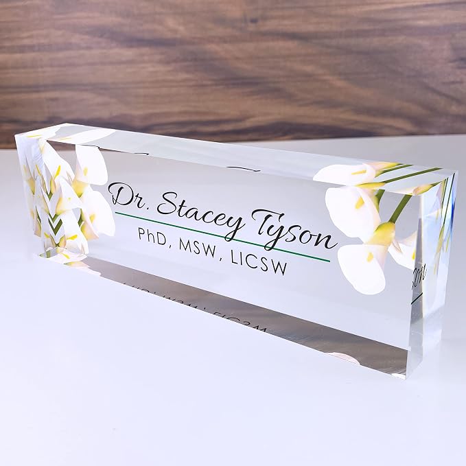 Artblox Office Desk Name Plate Personalized | Custom Name Plates by Artblox