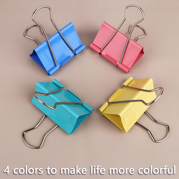 2.4-Inch Jumbo Colored Binder Clips - Image 4