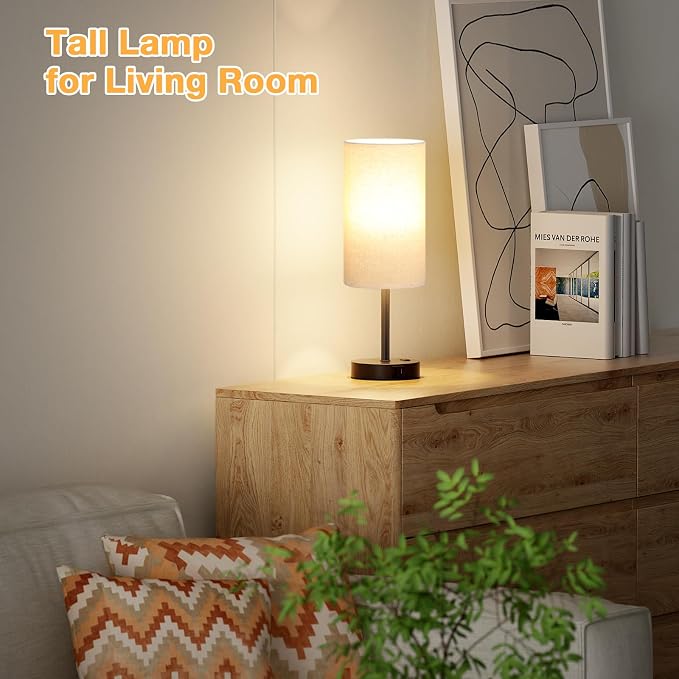 Dicoool Tall Touch Bedside Table Lamp - Image 7