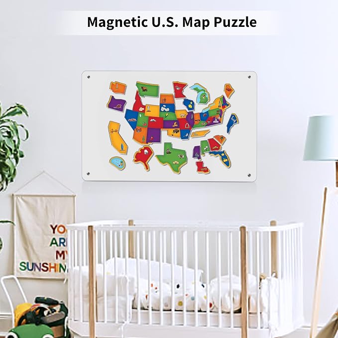 Magnetic Board, 17.1" x 11.8" Magnet Display, - Image 6