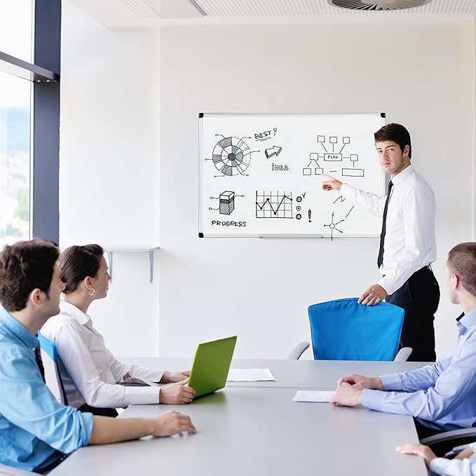 Amazon Basics Magnetic Dry Erase Whiteboard, Aluminum Frame - Image 6