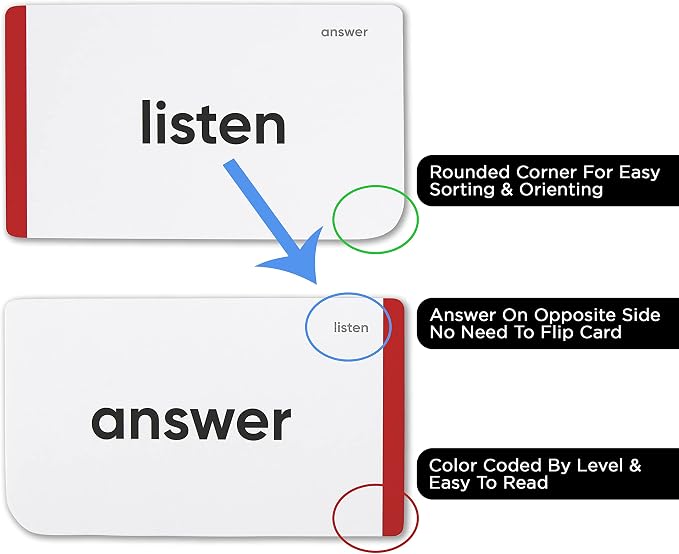 Award-Winning Learn to Read Flash Cards – 652 Sight Words & Phonics - Image 6