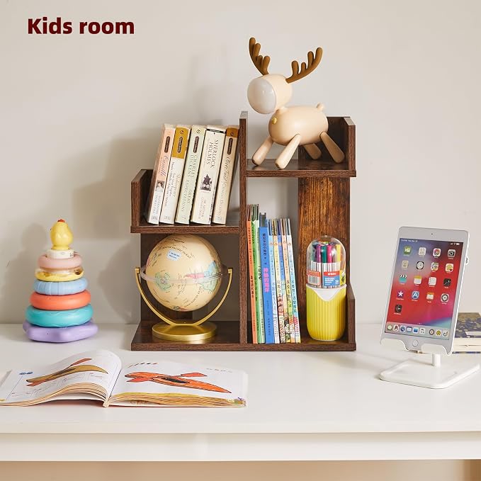 Aibiju Book Display Shelf Small Desk Organizer, Desk Top Storage Organizer - Image 7