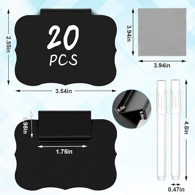 23PCS Basket Labels Clip On, 20 Removable Labels - Image 2