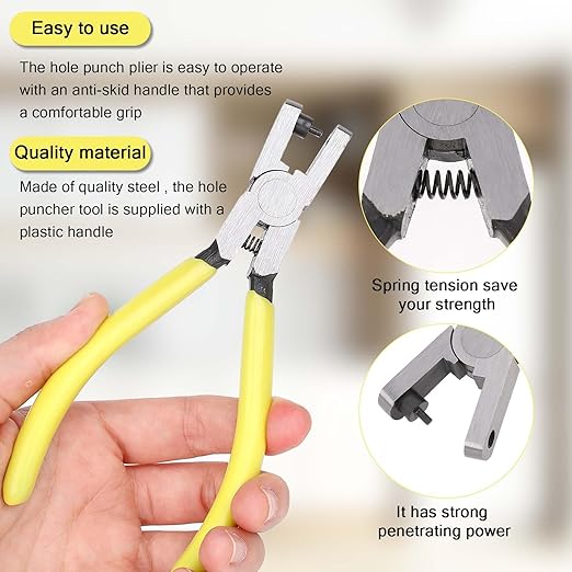 Watch Band Leather Hole Punch Plier Universal 2.0mm Shoe Strap Hole Puncher - Image 3