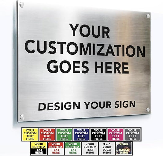 Custom Outdoor Metal Signs, Personalized Aluminum Signs, Customized Safety Signs by SpeedyOrders