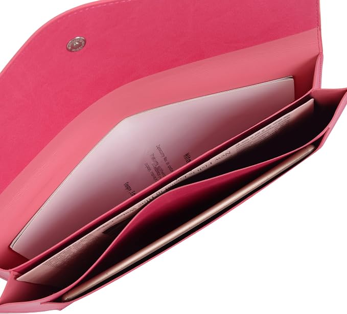 Wason Expanding A4 Document File PU Leather Envelope Case Holder-Large Size - Image 7
