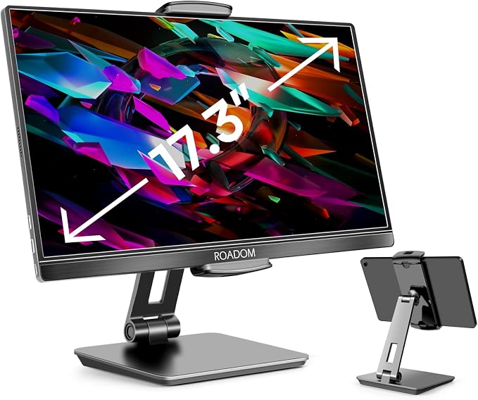 ROADOM Tablet Stand, Adjustable 360° Swivel Bracket, 180° Tiltable Clamp by ROADOM