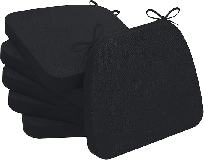 AAAAAcessories D-Shaped Chair Cushions, Machine-Washable Cover by AAAAAcessories