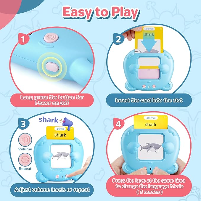 Talking Flash Cards for Toddler, Learning Montessori Toys - Image 6