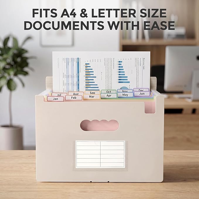 SKYDUE 13 Pocket Expanding File Folder, Accordion Document Organizer - Image 7