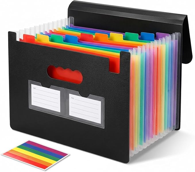 Accordion File Organizer, 13 Pockets Expanding File Folder by Unknown