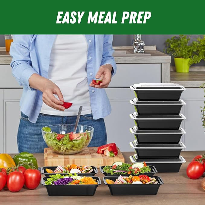 Dealusy 50 Pack 38 oz Meal Prep Containers Reusable - Image 6