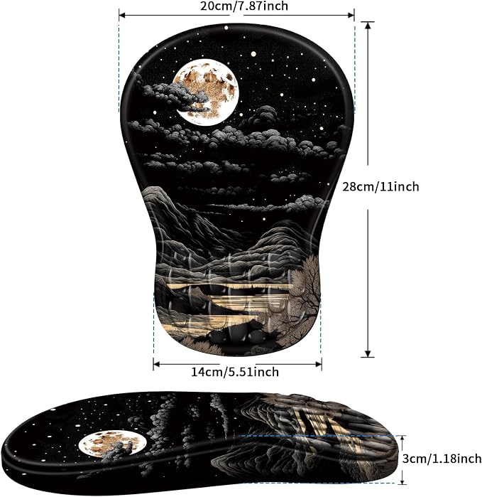 YIWEI Ergonomic Mouse Pad with Wrist Rest - Image 6