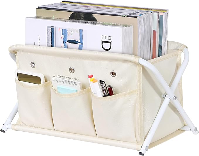 KEEGH Magazine Holder with 3 Pockets, Large Capacity Magazine Rack by KEEGH