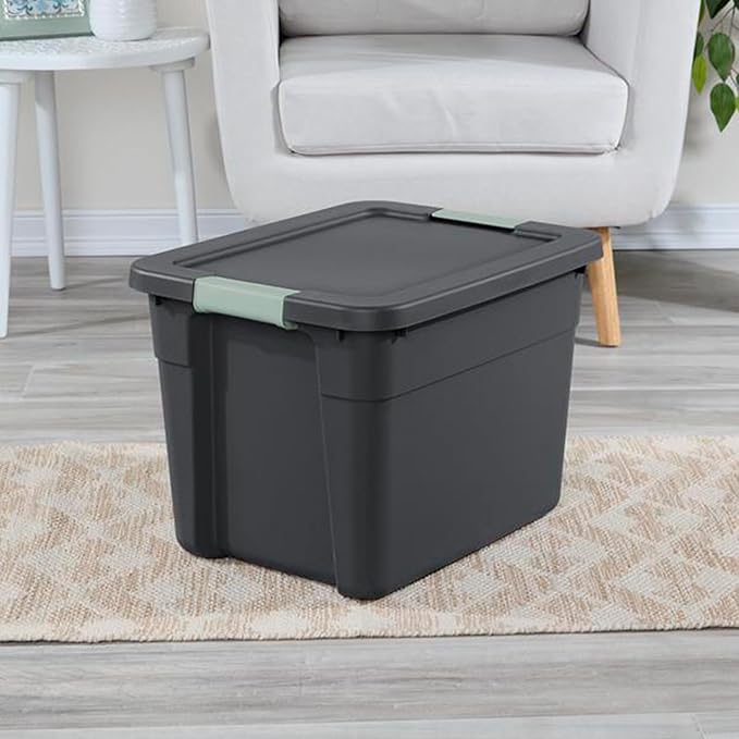 Sterilite 6-Pack Latch Tote, Stackable Plastic Storage Container Bins - Image 5