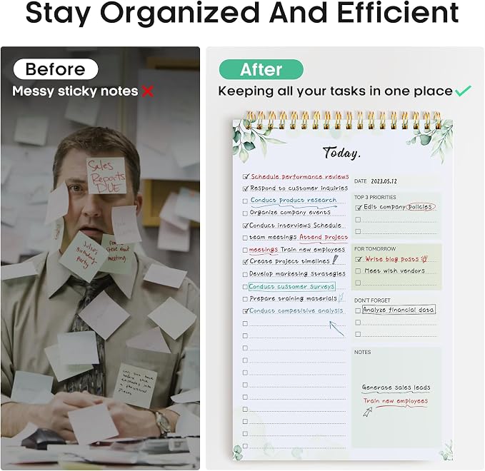 Taja 6 Pack of To Do List Notepad - Image 5