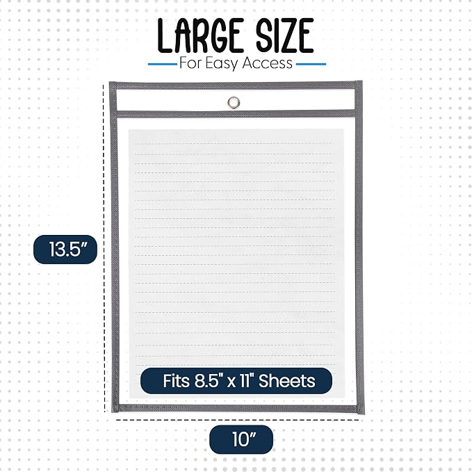 Essex Wares - 5 Pack, Job Ticket Holders, Reusable & Easy Erase Plastic Invoice - Image 2