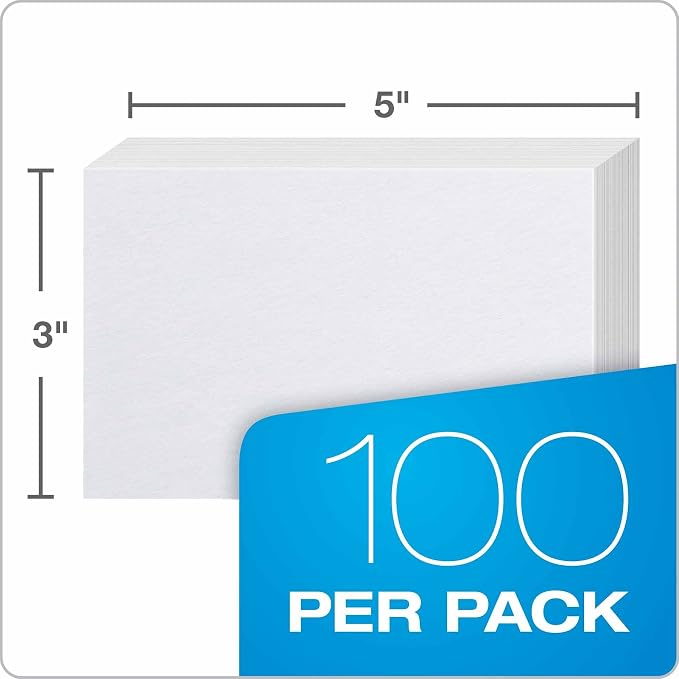 Oxford 30 Blank Index Cards, 000 Cards - Image 3