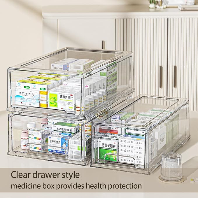 Sgoostood Pull Out Drawer Medicine Box - Image 3