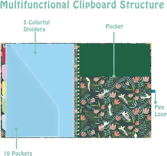 HAUTOCO Clipboard Folio with Refillable Notepad - Image 6
